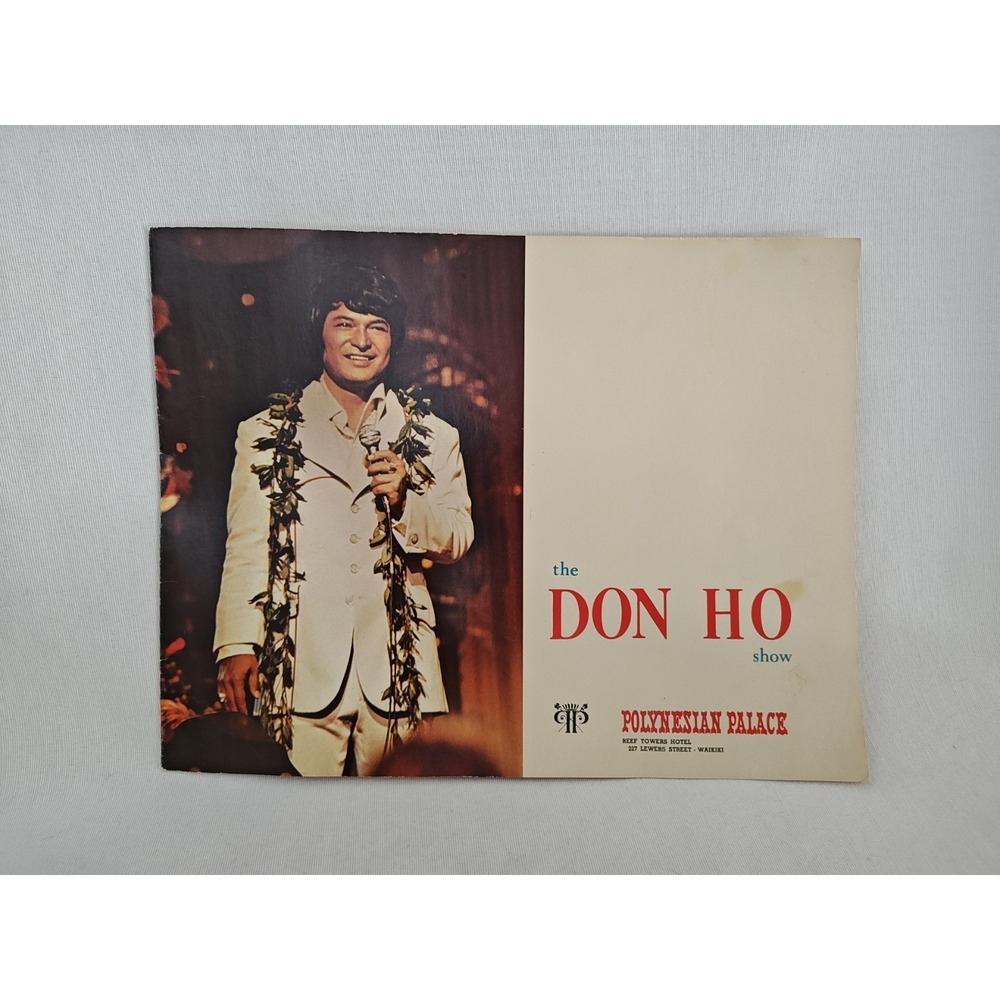 Don Ho Autographed Photo At The Cinerama Hotel Hawaii Summer of '73‎
